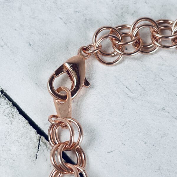Bi-cone Crystal Chainmail Bracelet - Image 4